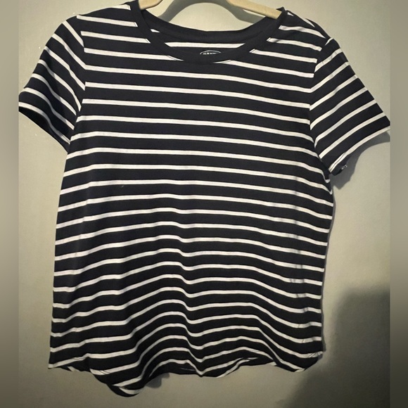 Old Navy Tops - Everywear Navy Blue and White Medium Size (Old Navy)